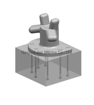 Marine Equipment Casting Iron Bollard Marine Parts Stag Horn Marine Mooring Bollard Stag ...