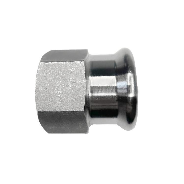 Lost Wax Casting Stainless Steel Polished Hexagon Threaded Connector Pipe Fittings