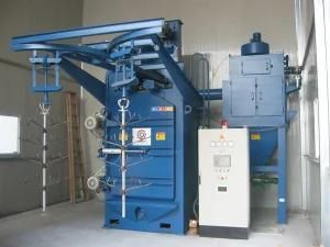 Overhead Rail Hanger Hook Type Shot Blasting Machine