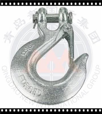Eye Sling Grab Shank Swivel Hook with Safety Latch Forged