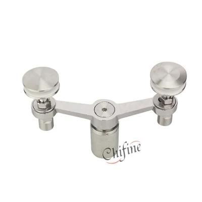 OEM Steel Precision Casting Wall Mount Glass Hardware
