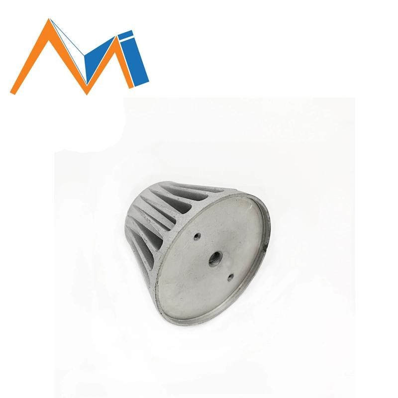 Low Price Die Casting Aluminum Alloy LED Lamp Base Parts with Powder Spraying