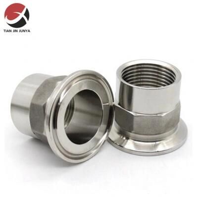 Stainless Steel 304/316 Sanitary External Thread Tri-Clamp Ferrule with Hexagon Pipe ...