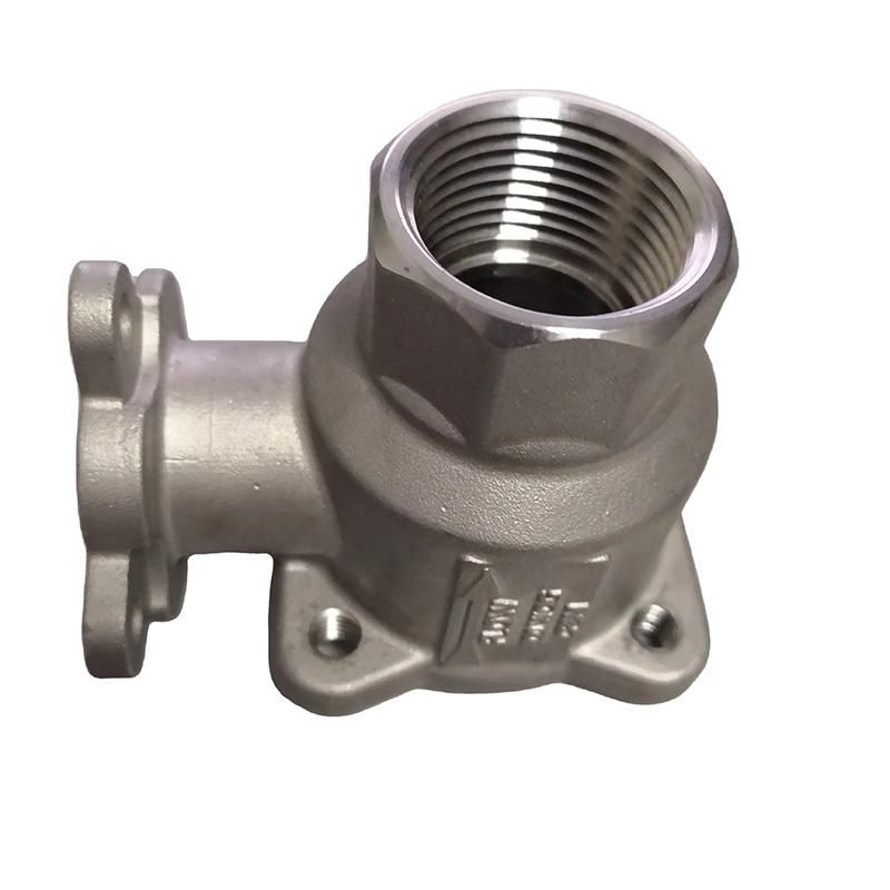 Stainless Steel Connector Flange Screwed Threaded Elbow Lost Wax Casting Pipe Fittings