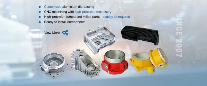 Machining Services Aluminum or Zinc Alloy Die Casting Parts for Motor Housing