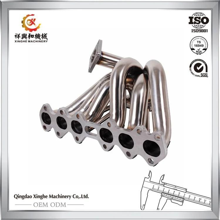 Sand Casting Aluminum Exhaust Manifold with Blasting
