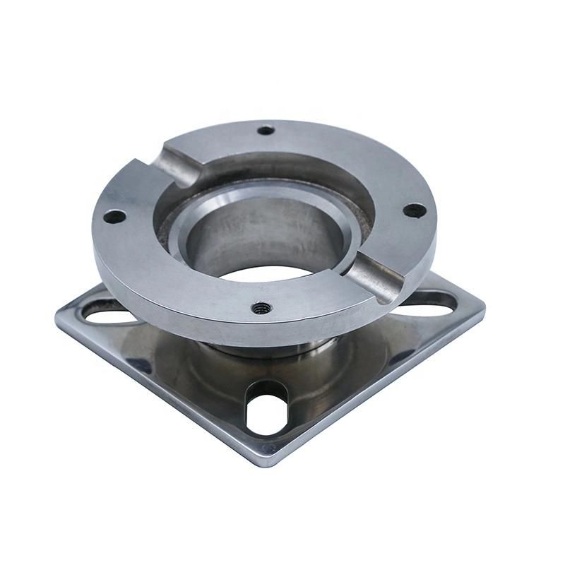 Polished Stainless Steel Pipe Fittings Machinery Parts Lost Wax Casting Flange Connector