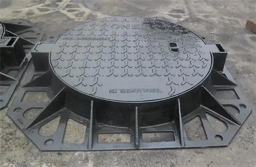 China D400 Test Load Square Frame Two Semi-Circle Manhole Covers