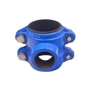 DN100 Ductile Iron Pipe Saddle Clamp Flexible Coupling