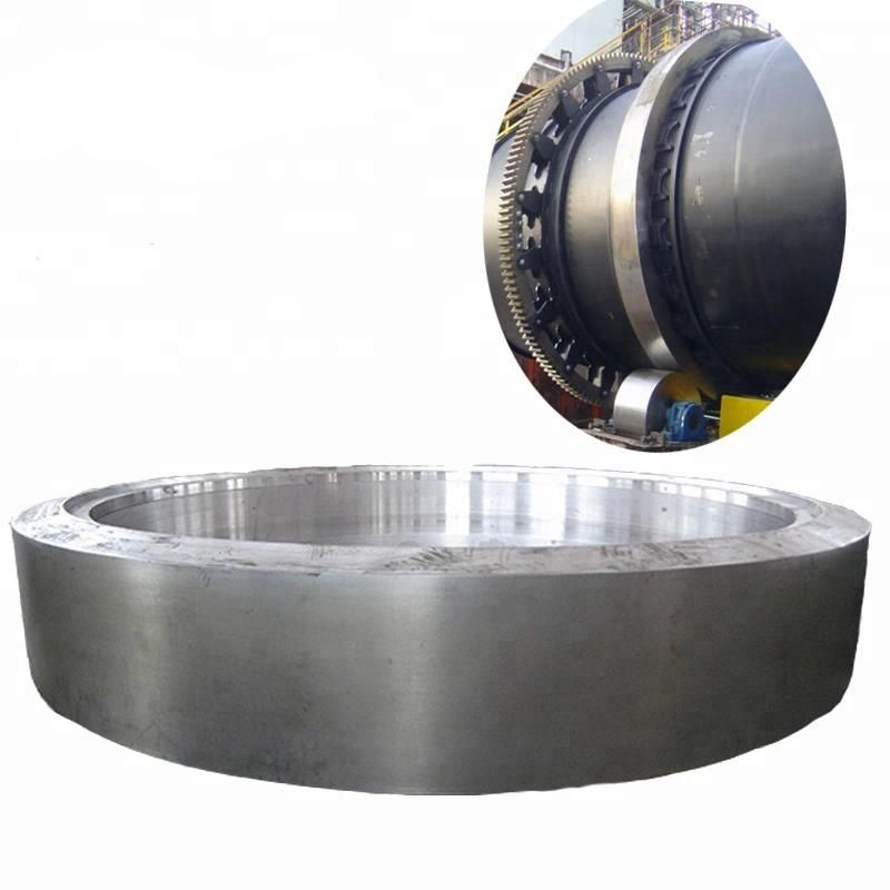 Large Diameter Kiln Riding Ring Customized Forging Gear Ring Mill Rolling Tyre