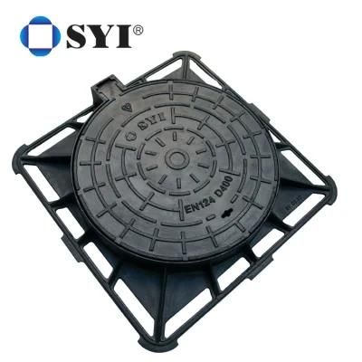 Syi Cast Iron Cover Square Rectangle En124 D400 Heavy Duty Cast Iron Manhole