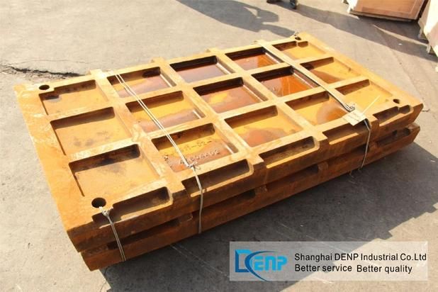 High Manganese Steel Casting Jaw Plate Jaw Die for Stone Crushers