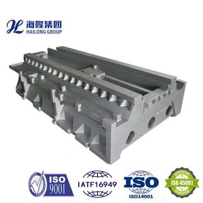 China Casting Ductile/Gray Iron Stand Foundation Plate CNC Drilling Machine Tool Casting ...