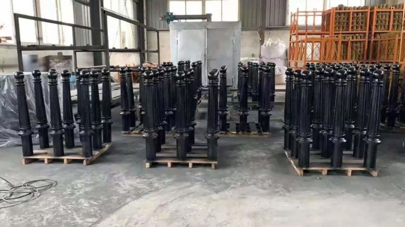 China Factory OEM Sand Casting Black Ductile Iron Aluminum Steel Parking Decorative Mooring Bollard Road Street safety Barrier