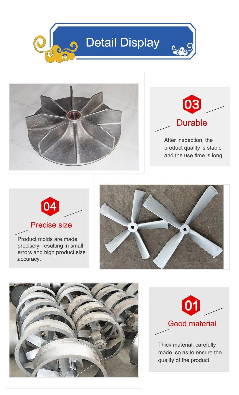 Customized High Quality Die Casting Aluminium Axial Exhaust Radial Fan Impeller Fan Blade
