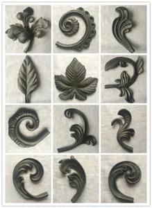 Casting Steel Ornaments Wrought Iron Fence Gate Accessories