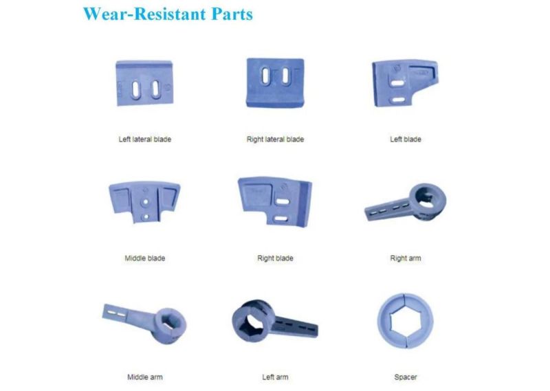 Sicoma Cement Mixer Wear Resistant Parts Mixing Arm