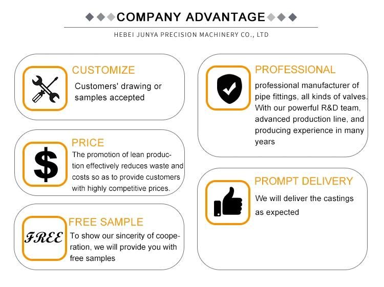 Stainless Steel Pipe Fittings Investment Precision Casting Auto/Machinery/Marine Parts