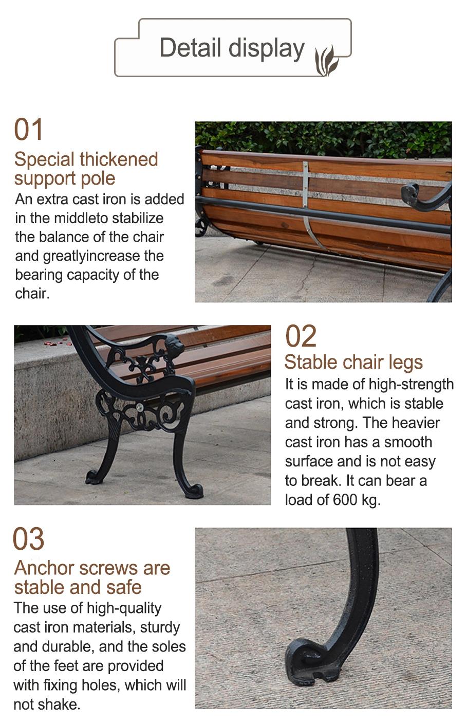 Hot Selling Iron/Metal Casting Garden/Park Bench Legs