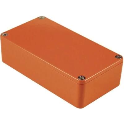 Custom Orange Color Aluminum Enclosure Box for E- Cigarette