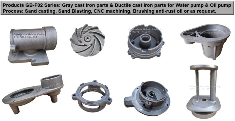 Grey/Gray Cast Iron Casting Parts Gg15/Gg20/Gg25/Gg30 CNC Machining Parts for Motor Parts Sand Casting Parts 072