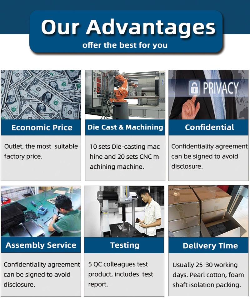 OEM Service Passivation Aluminum Die Casting Parts with CNC Machining Service