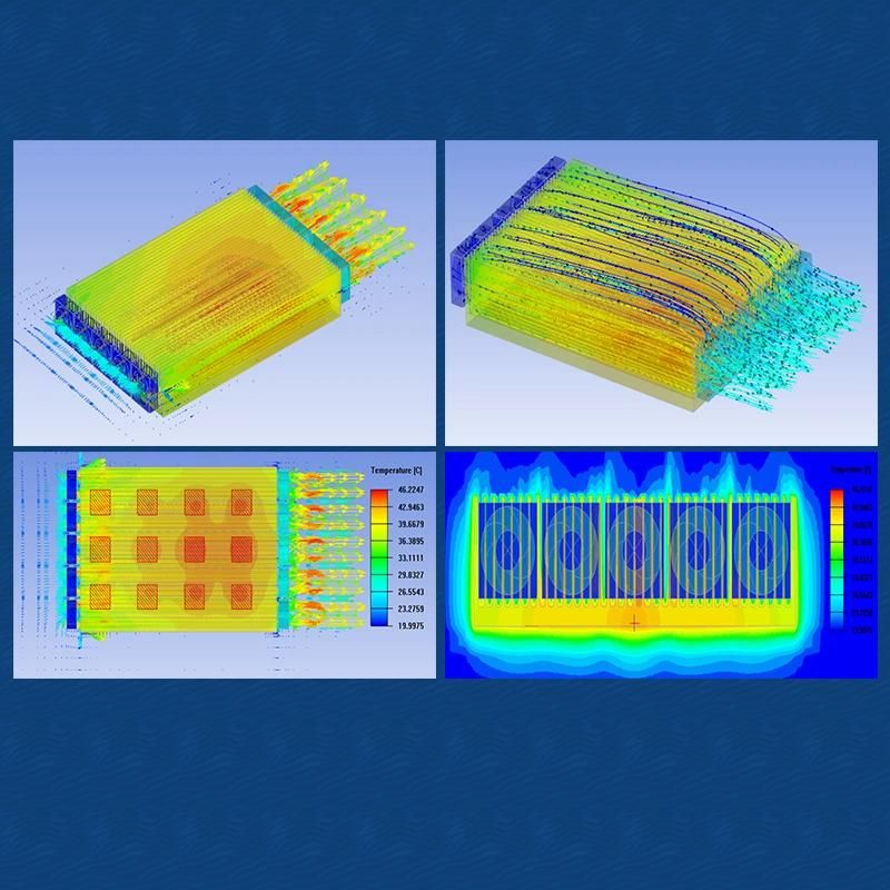 Skiving Heatsinks Amplifier Housing Liquid Cooling Aluminium Heat Sink