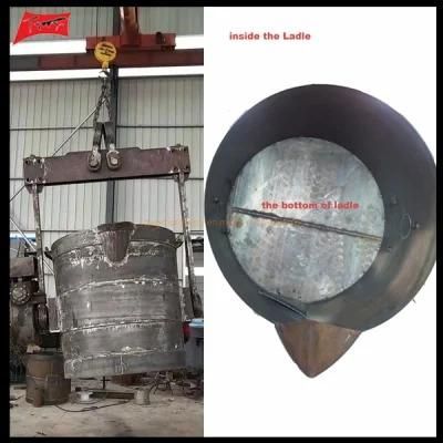 Steel Casting Machinery 1-10ton Hot Metal Ladle for Foundry