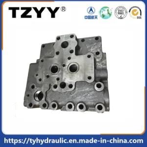 CNC 5 Axis Machining Parts Fluid Power Hydraulic Manifold with Cast Iron Material