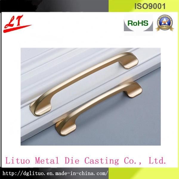 Hot Chamber Zinc Alloy Metals Die Casting Door Handle Knob with Chrome