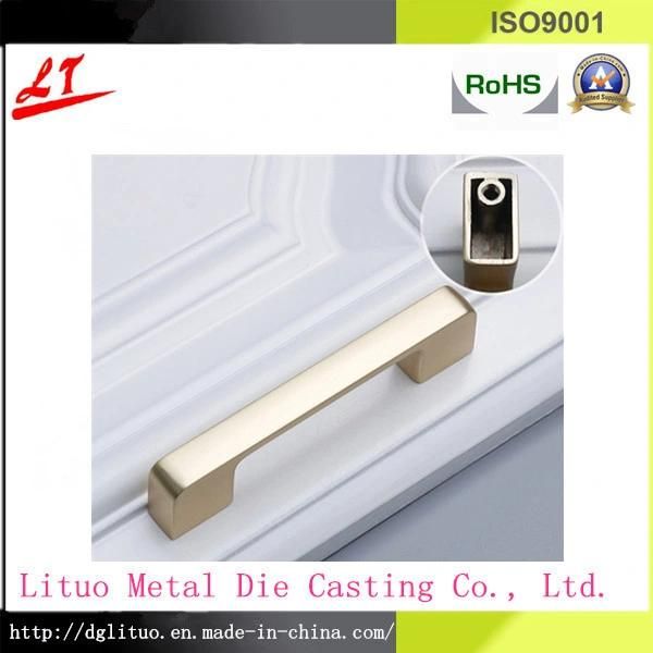 Hot Chamber Zinc Alloy Metals Die Casting Door Handle Knob with Chrome