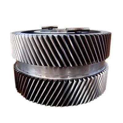 OEM Manufacturer Large Forging Transmission Helical Cast Steel Gear Wheel Girth Spur Tooth ...