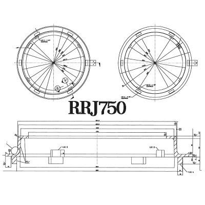 RRJ 750mm Concrete Pipes Pipe Pallet