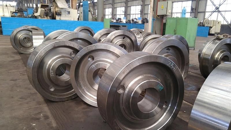 OEM Sand Casting Customized Alloy Steel Train Wheels Sprocket Wheel