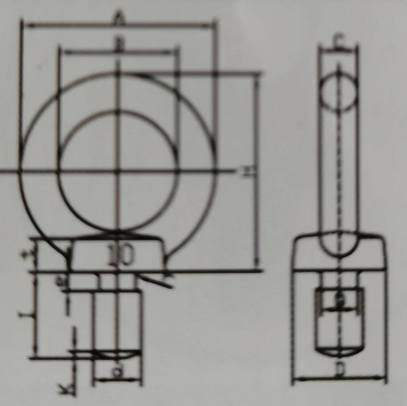 High Quality Stainless Steel Eye Bolts JIS1168