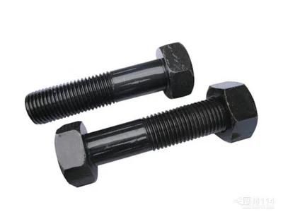 Railway Heavy Hex Bolt Black Plain for Railway Fitting