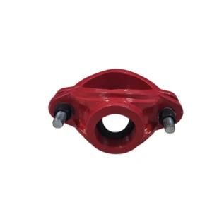 Sand Casting Female Tapping Saddle for PE-PVC Pipe