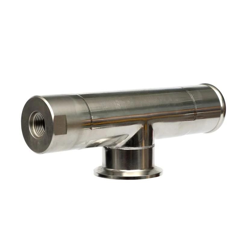 Stainless Steel 304 Sanitary Fast Installation Pipe Fitting Polish Tee