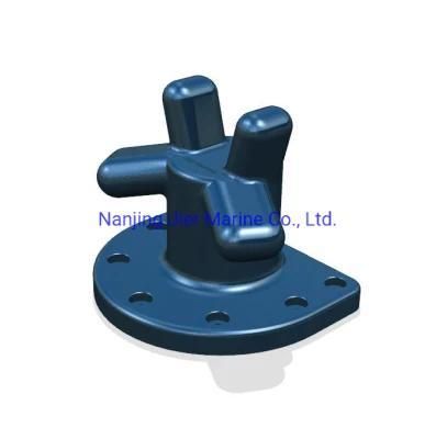 Marine Cast Iron Bollard En Gjs 450-10 Stag Horn Twin Horn Mooring Bollard Marine Bollard