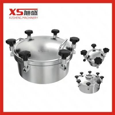 Food Grade Sanitary Stainless Steel Tank Manhole with Sight Glass