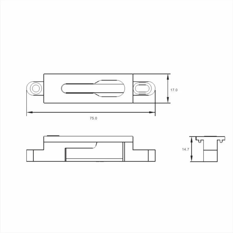 Custom Metal Stamping Stainless Steel 304 Door Lock Strike Plate