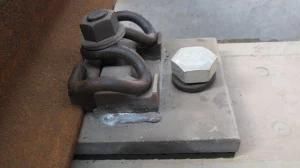 Tie Plate and Base Plate Used on Railway Bridge