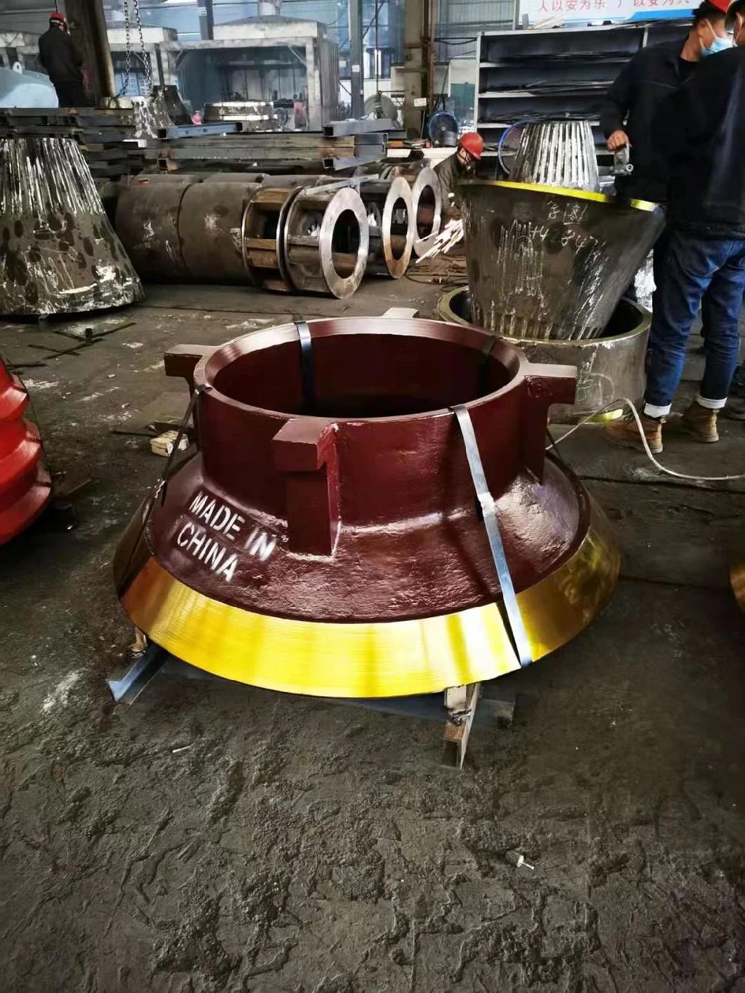 Mn13cr2 Mn18cr2 High Manganese Steel Stone Cone Crusher Part for Mining Machinery