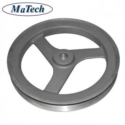China Factory OEM 300mm Casted Aluminum Gravity Casting Pulley Wheel