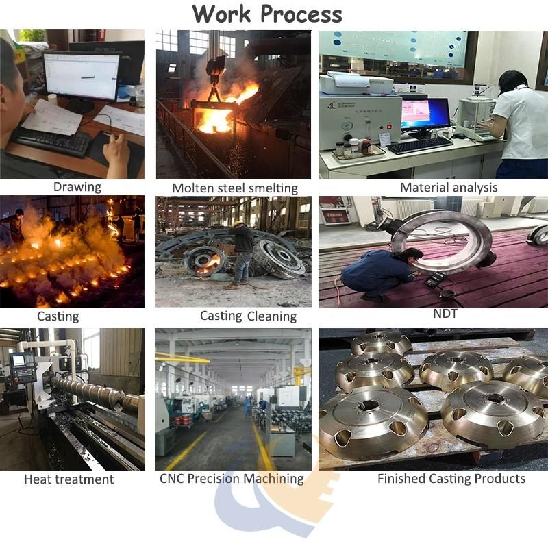 Heavy Cast Iron Groove Flywheel Sand Casting Parts