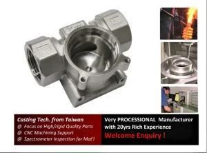 Investment Casting Parts Threaded Valve Fittings