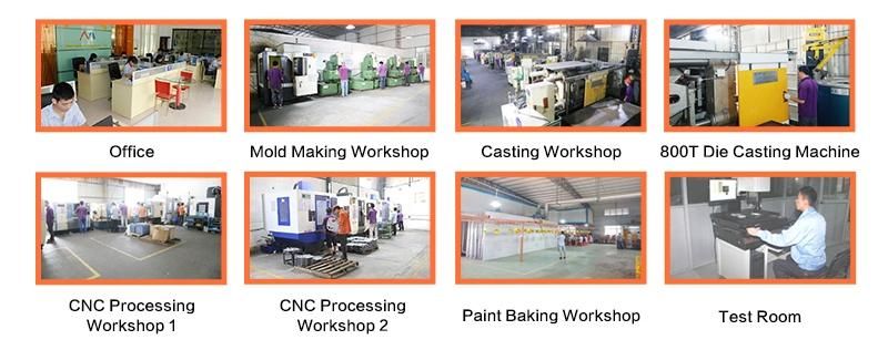 Custom Precision CNC Machining Lighting Parts Aluminum Alloy Die Casting Parts
