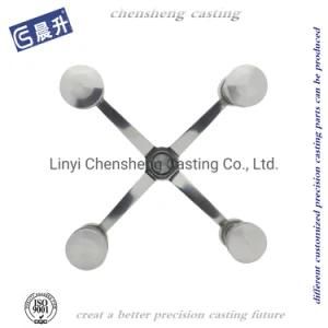 Professional Customized Glass Door Clamps with Mirror Polishing Surface