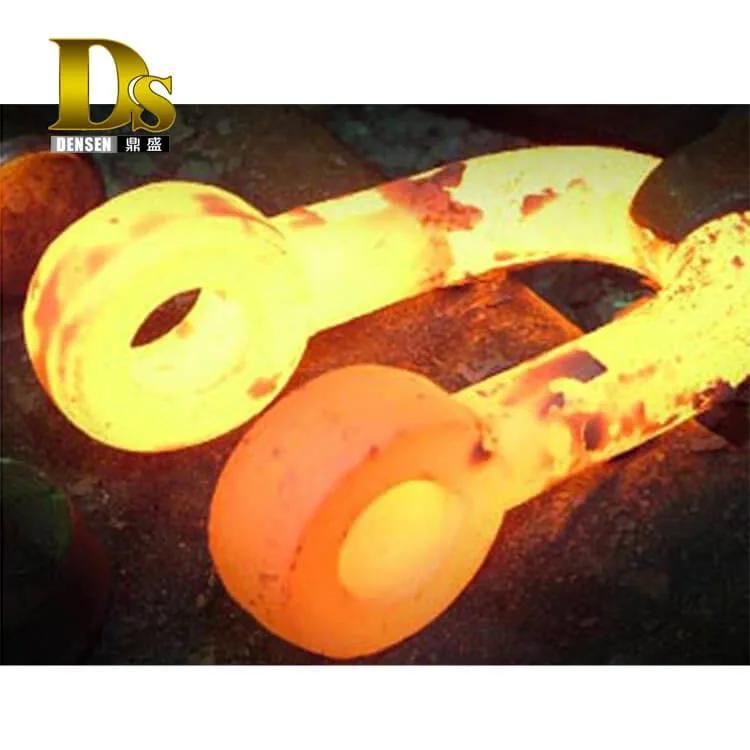 Densen Customized Carbon Steels Forgings Shackles for Civil Engineering Fabricated Foundation Boxes or Tubes