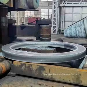 Large Diameter Aluminum Forging Flange Aluminum Rolling Forging Ring